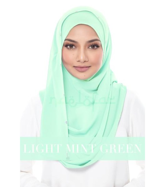 Naelofar Duchess - Light Mint Green  Naelofar Duchess - Light Mint Green