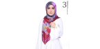 SOFEAROSE DIONA 3.0 SQUARE SCARF MOHOGANY RED Hijab