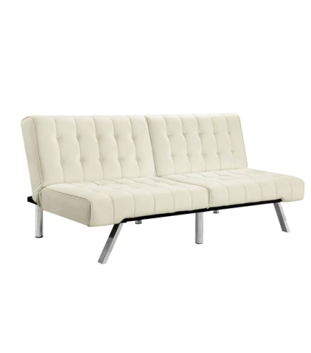 DHP Emily Splitback Futon, Vanilla DHP Emily Splitback Futon, Vanilla