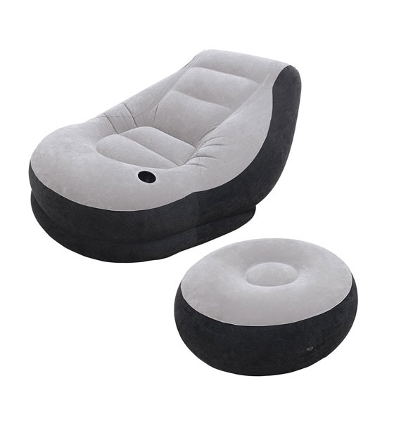 Intex Inflatable Ultra Lounge with Ottoman Intex Inflatable Ultra Lounge with Ottoman