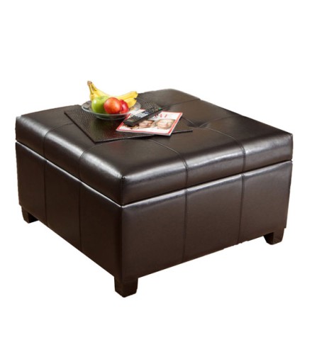 Best Selling Richmond Espresso Leather Storage Ottoman Best Selling Richmond Espresso Leather Storage Ottoman